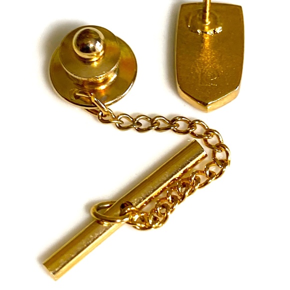 PIERRE CARDIN N Monogram Vintage 60s Tie Tack - Picture 7 of 7